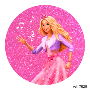 Barbie - Capa de Painel Redondo