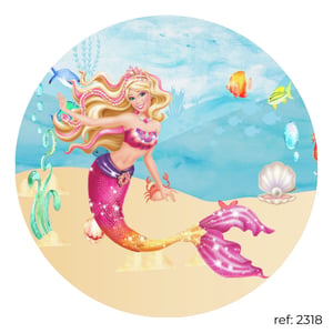 Barbie - Capa de Painel Redondo