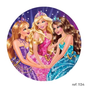 Barbie - Capa de Painel Redondo