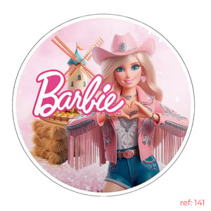 Barbie - Capa de Painel Redondo