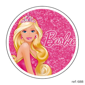 Barbie - Capa de Painel Redondo