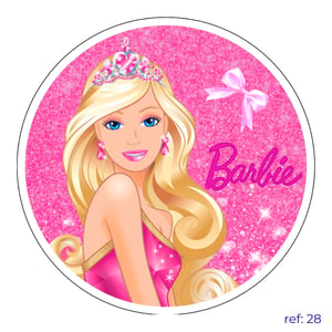 Barbie - Capa de Painel Redondo
