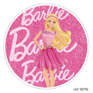 Barbie - Capa de Painel Redondo