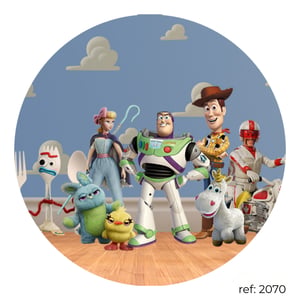 Toy Story - Capa de Painel Redondo