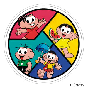 Turma da Mônica - Capa de Painel Redondo