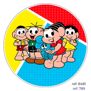 Turma da Mônica - Capa de Painel Redondo