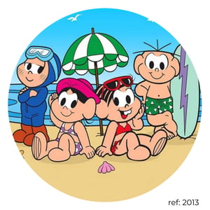 Turma da Mônica - Capa de Painel Redondo