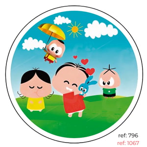 Turma da Mônica - Capa de Painel Redondo