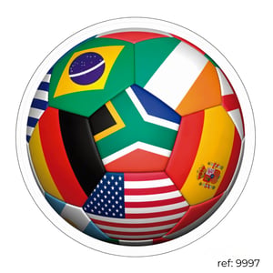 Copa do Mundo - Capa de Painel Redondo