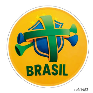 Copa do Mundo - Capa de Painel Redondo