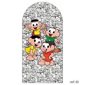 Turma da Mônica - Capa de Painel Romano Veste Fácil 100x200