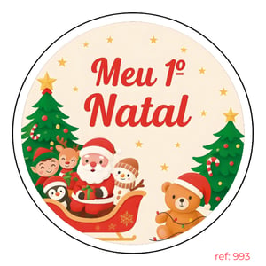 Natal - Capa de Painel Redondo