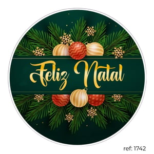 Natal - Capa de Painel Redondo