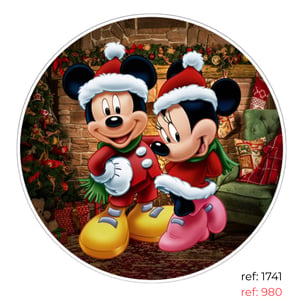 Natal - Capa de Painel Redondo