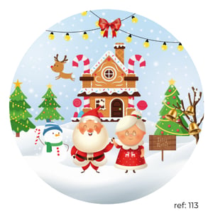 Natal - Capa de Painel Redondo