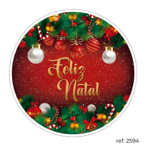 Natal - Capa de Painel Redondo