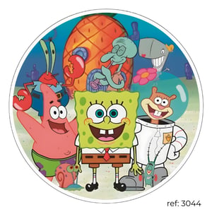 Bob Esponja - Capa de Painel Redondo