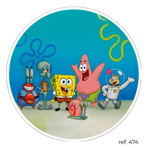 Bob Esponja - Capa de Painel Redondo