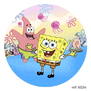 Bob Esponja - Capa de Painel Redondo