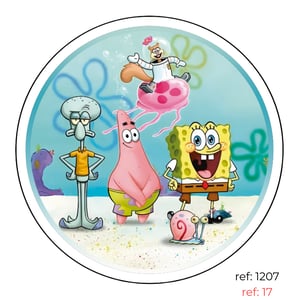 Bob Esponja - Capa de Painel Redondo