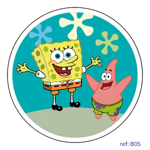 Bob Esponja - Capa de Painel Redondo