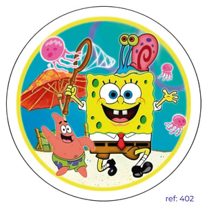 Bob Esponja - Capa de Painel Redondo