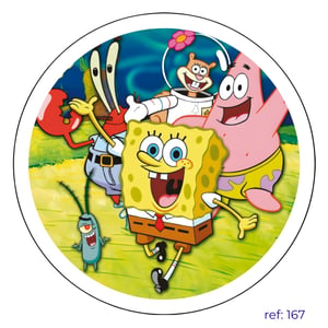 Bob Esponja - Capa de Painel Redondo