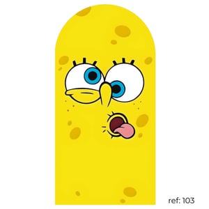 Bob Esponja - Capa de Painel Romano Veste Fácil 100x200