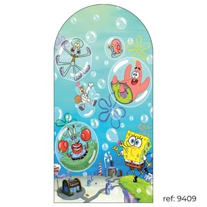 Bob Esponja - Capa de Painel Romano Veste Fácil 100x200