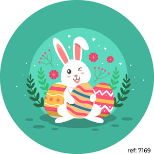 Páscoa - Capa de Painel Redondo