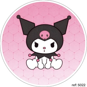 Kuromi - Capa de Painel Redondo