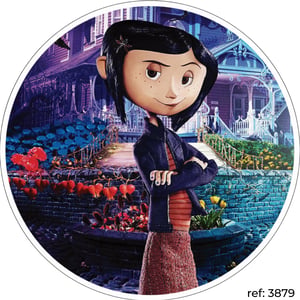 Coraline - Capa de Painel Redondo