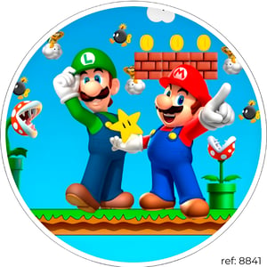 Super Mário - Capa de Painel Redondo