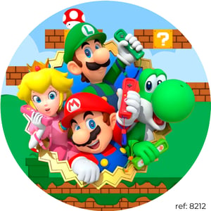 Super Mário - Capa de Painel Redondo