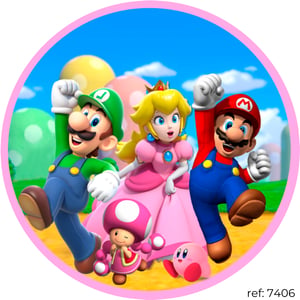 Super Mário - Capa de Painel Redondo