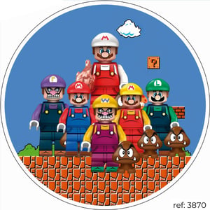 Super Mário - Capa de Painel Redondo