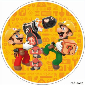 Super Mário - Capa de Painel Redondo