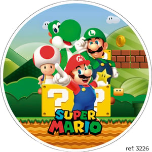 Super Mário - Capa de Painel Redondo