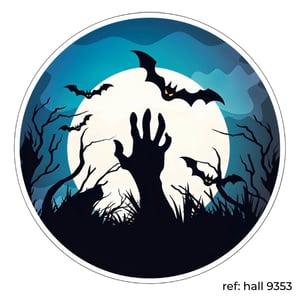 Halloween - Capa de Painel Redondo