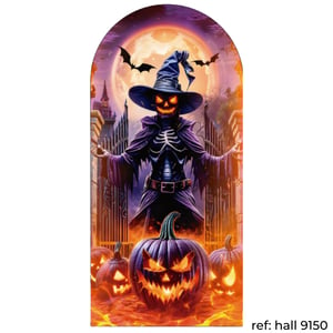 Halloween - Capa de Painel Romano Veste Fácil 100x200