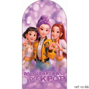 Guerreiras do K-pop - Capa de Painel Romano Veste Fácil 100x200 Helanca 100x200   Veste Fácil 