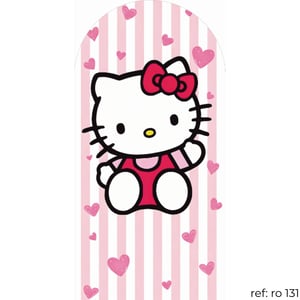 Hello Kitty - Capa de Painel Romano Veste Fácil 100x200 Helanca 100x200   Veste Fácil 