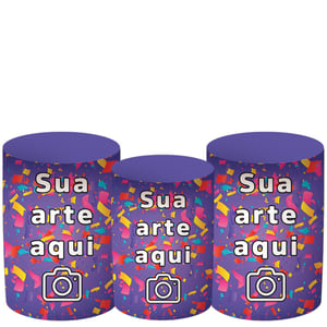 Personalizado - Mini Cilindros (de mesa) Helanca    Veste Fácil Mini Cilindros de mesa e veste fácil