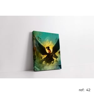 Quadro Percy Jackson Tecido  Tecido sublimada  Borda infinita Quadro Vertical