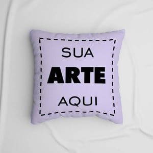 Almofada 40x40cm Personalizada Sua Arte Aqui Microfibra 40x40 4x4  Floco de espuma 