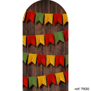 Festa Junina/Arraiá - Capa de Painel Romano Veste Fácil 100x200 Helanca 100x200   Veste Fácil 