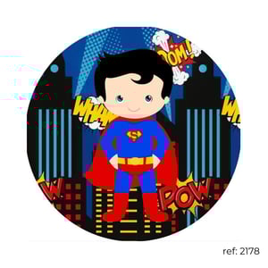 Super-heróis - Capa de Painel Redondo