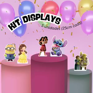 Personalizado - Kit 5 Displays em PS 25cm PS 1,5mm     