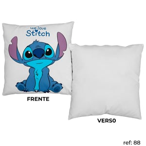 Stitch - Almofada Microfibra 40x40 4x4   Almofada