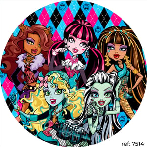 Monster High - Capa de Painel Redondo